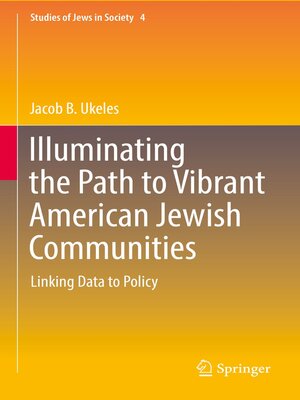 cover image of Illuminating the Path to Vibrant American Jewish Communities